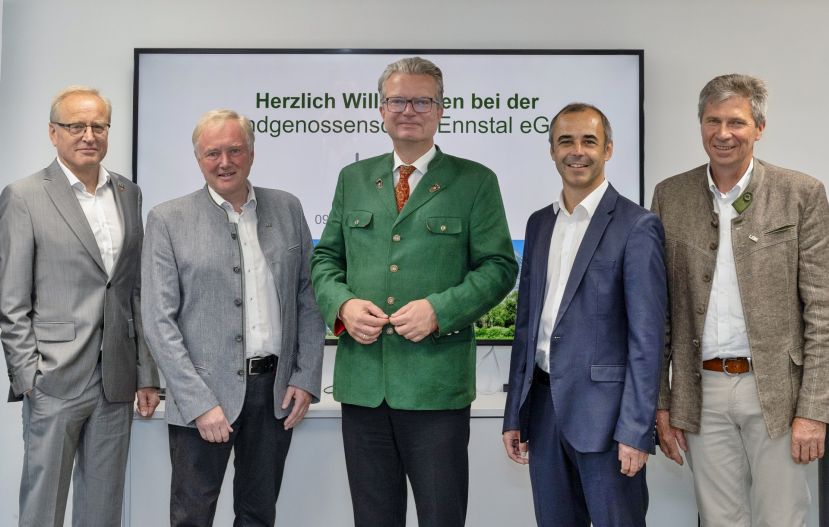 Dir. Ing. Johannes Pauritsch, Dir. Ing. Mag. Markus Gerharter, LH Mag. Christopher Drexler, Dir. Mag. Martin Würfel und Andreas Radlingmaier