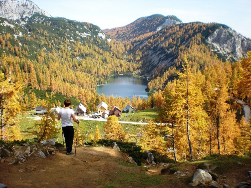 Blick auf den Steirersee auf der Tauplitzalm