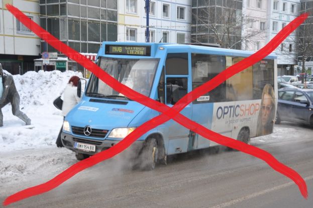 Der blaue Bus ist Geschichte