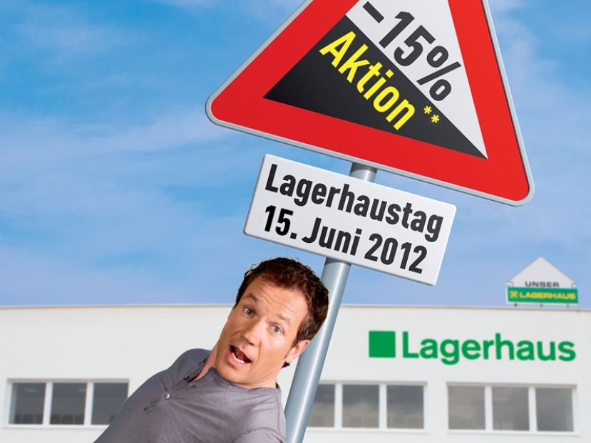 Heute -15% im Lagerhaus!