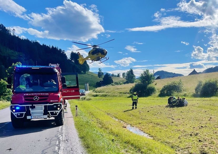 Motorradunfall auf der B117