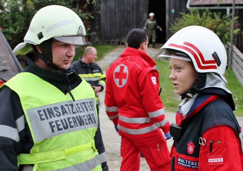 Überregionale Übung in Lassing