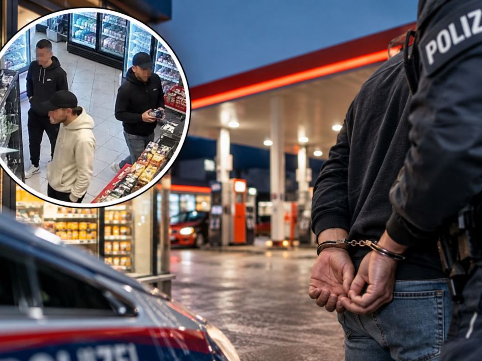 Diebestrio schlug in Tankstelle mehrmals zu