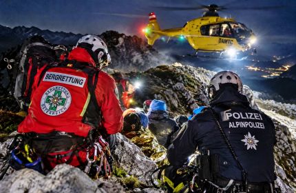 Dramatische Nacht für Alpin-Polizei und Bergrettungg